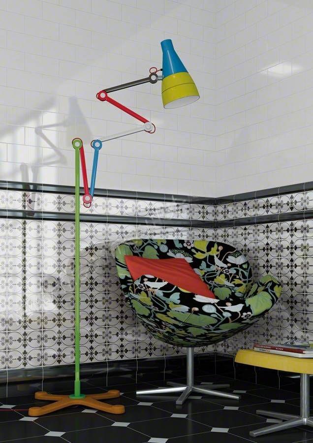 Vives Mugat negro Wandfliese 10x20 cm schwarz glänzend mit Facette