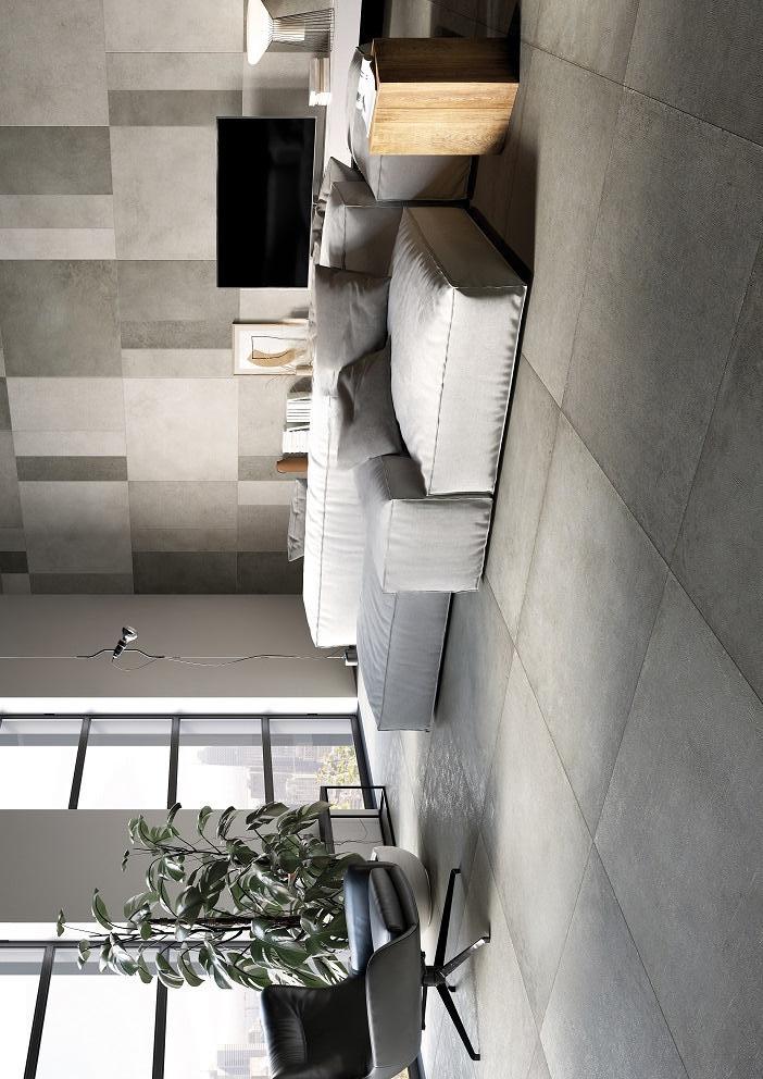 Rondine Loft Grey 100x100x0,85 cm Feinsteinzeug R10B