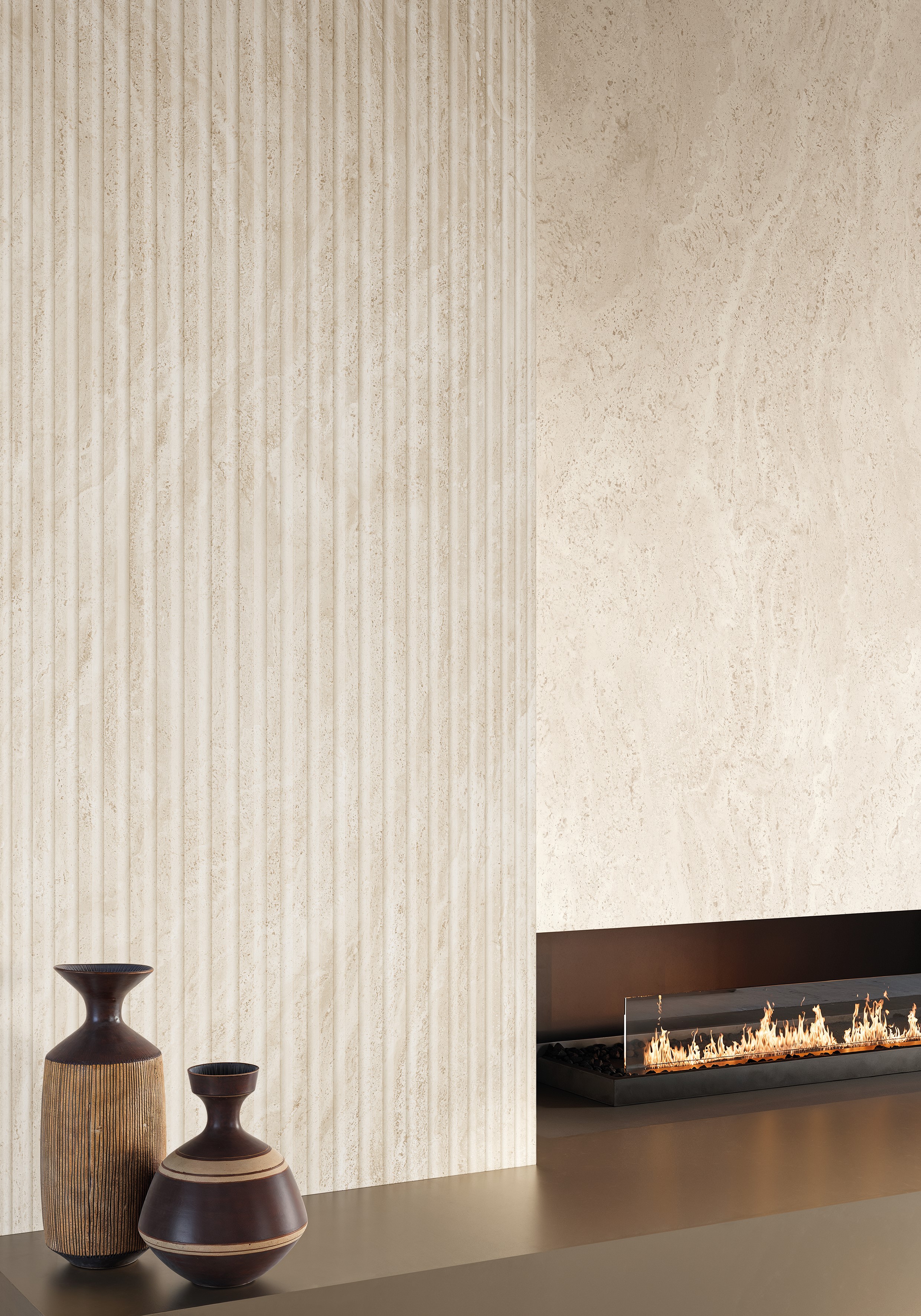 Emil Dual Travertine White Poro Aperto 30x60x0,9 cm Silktech R10B rektifiziert  