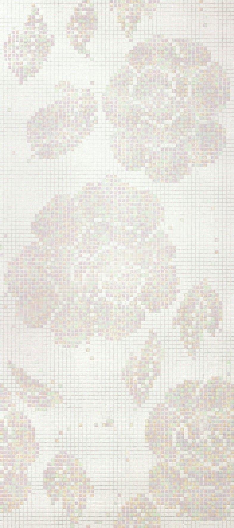 Bisazza Dekor Winter Flowers Bianco 129,1x290,5 cm