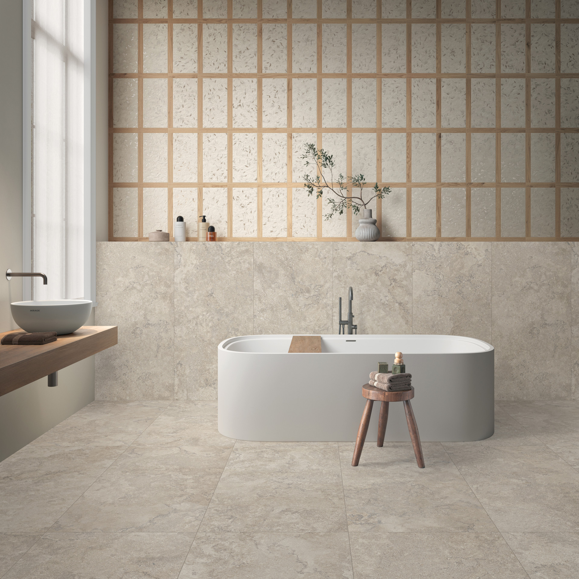 Mirage Nöriven 60x120x0,9 cm Oyster Cross NV02 SP SQ R9  