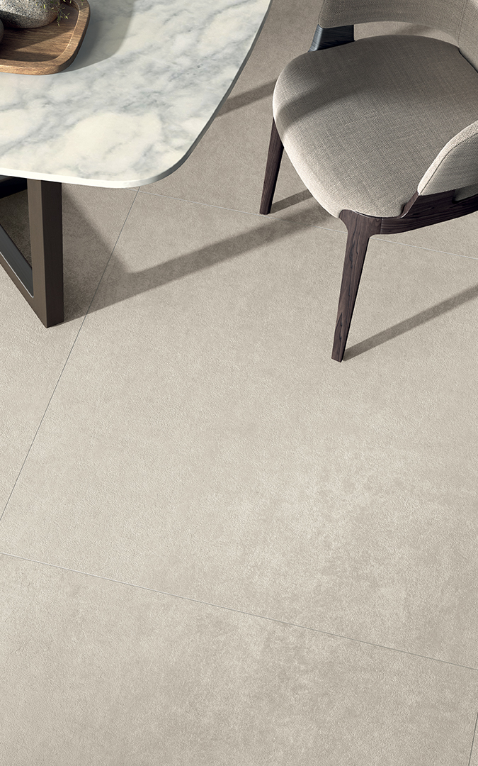 Castelvetro Terrae Pearl 100x100 cm Feinsteinzeug Betonoptik R10B          