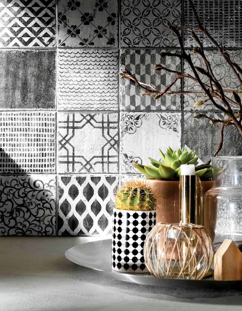 Mirage Emporio 225 Maioliche di Sant'Antonio Charme Black 15x15 cm