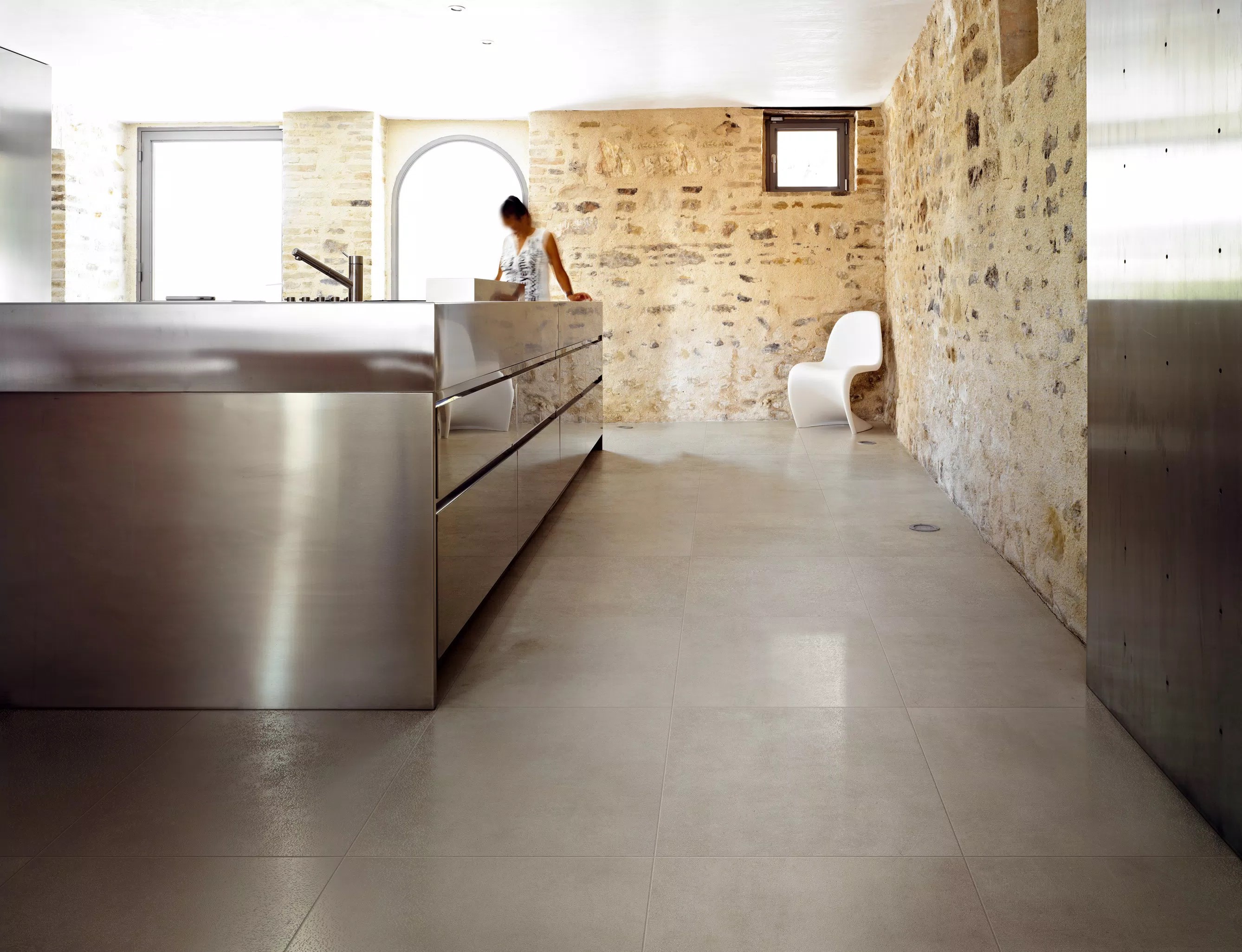 Florim Industrial Steel 30x60x0,9 cm Feinsteinzeug Matte Soft R9