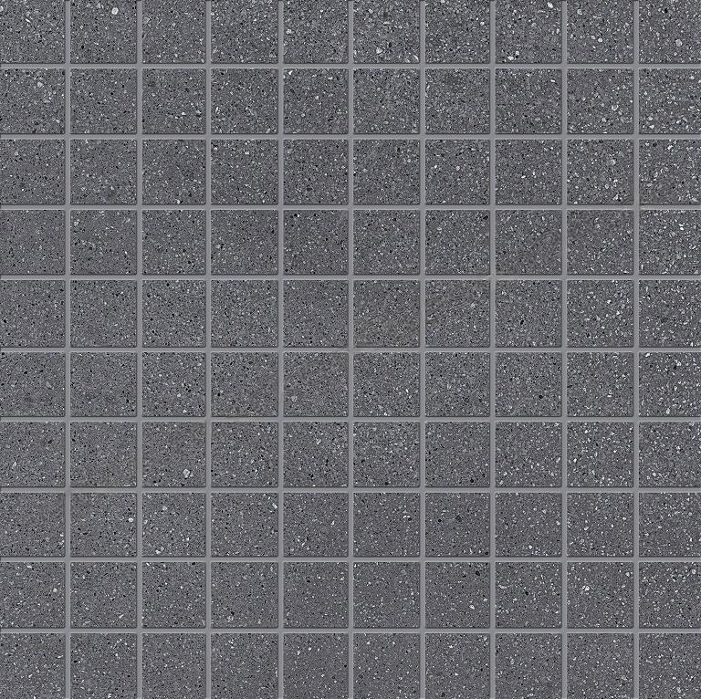 Ergon Medley Mosaik 3x3 cm Dark Grey Minimal Nat. rekt.