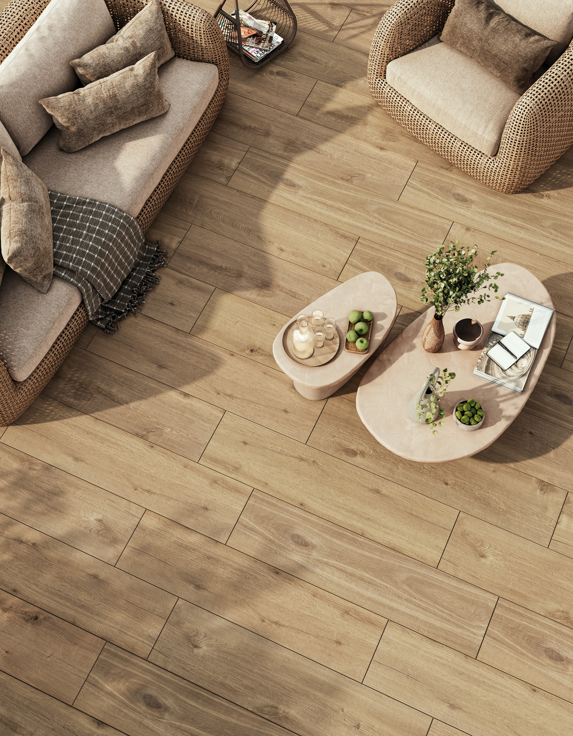 Mirage EVO2/e 60x60x2 cm Hazelnut KA02 R11 