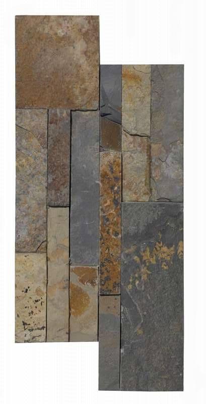 Naturstein Verblender Zeta Multicolor 18x35 cm