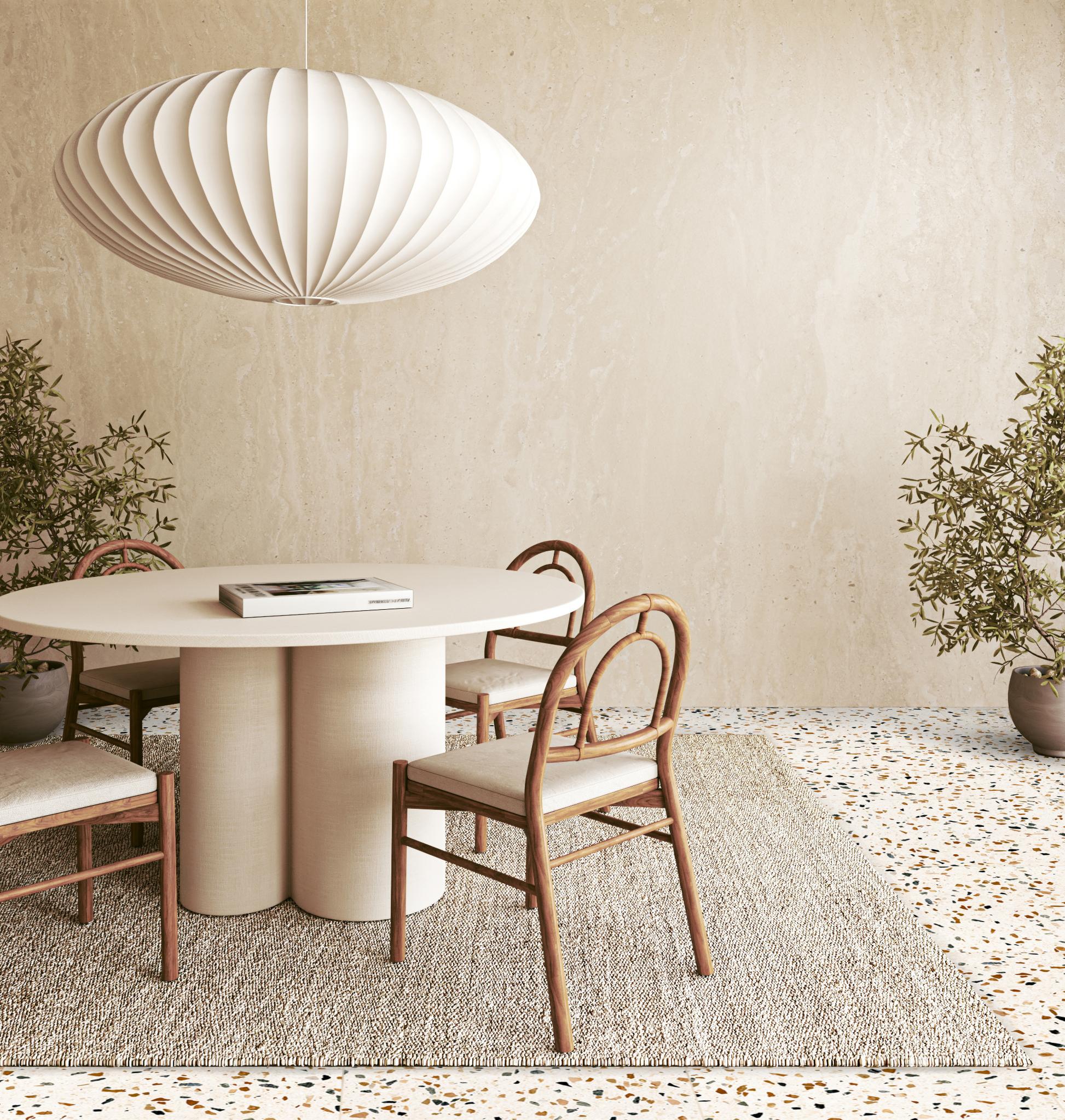 Revoir Paris Re-Bel Cognac 60x60 cm Terrazzo-Optik R10    