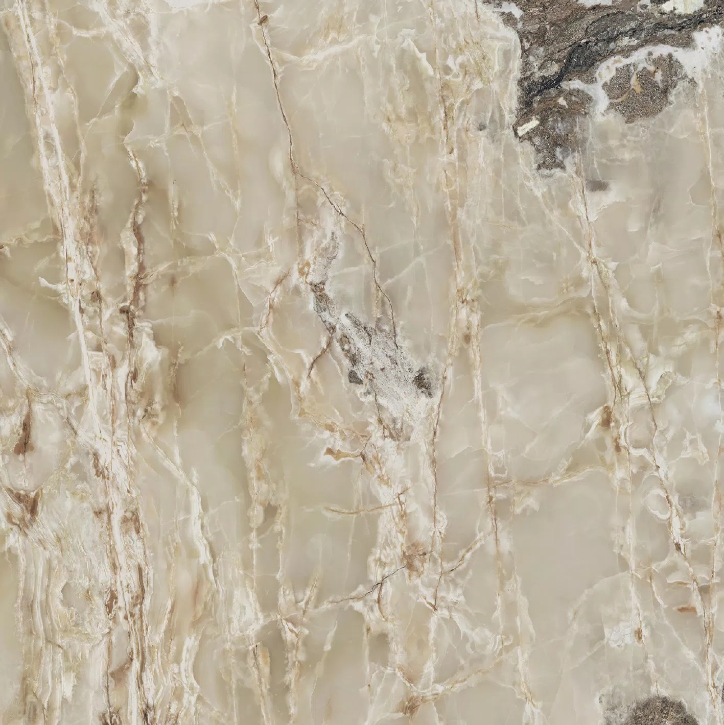 Florim Onyx&More Golden Blend 120x120x0,6 cm Magnum Feinsteinzeug Satin  