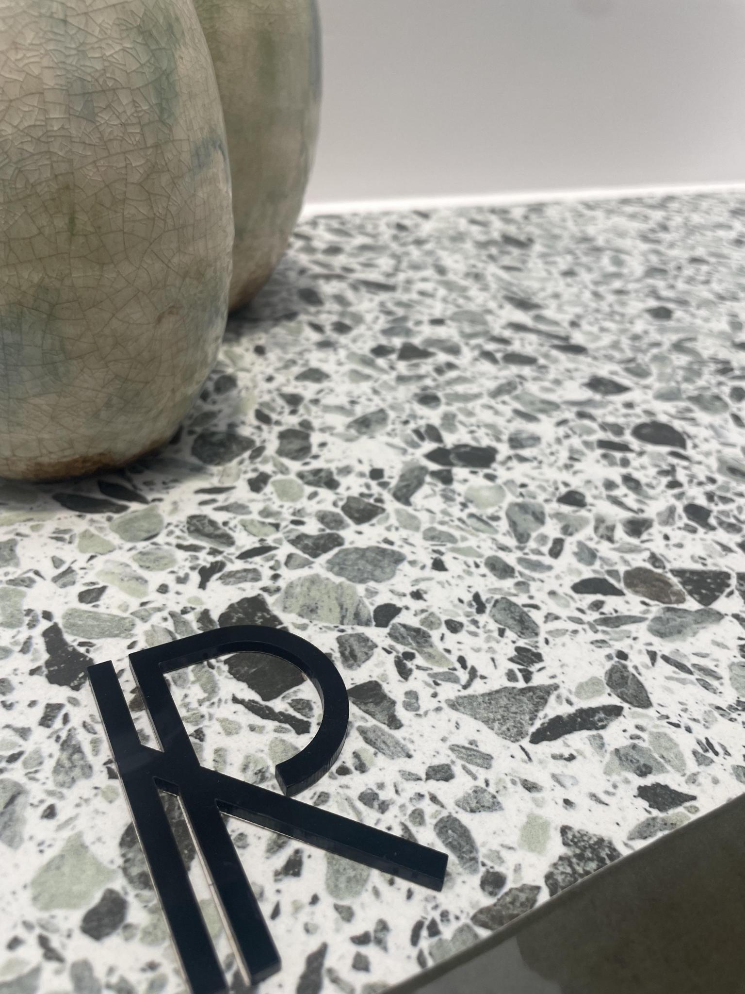 Revoir Paris Re-Bel Vert 60x60 cm Terrazzo-Optik R10            