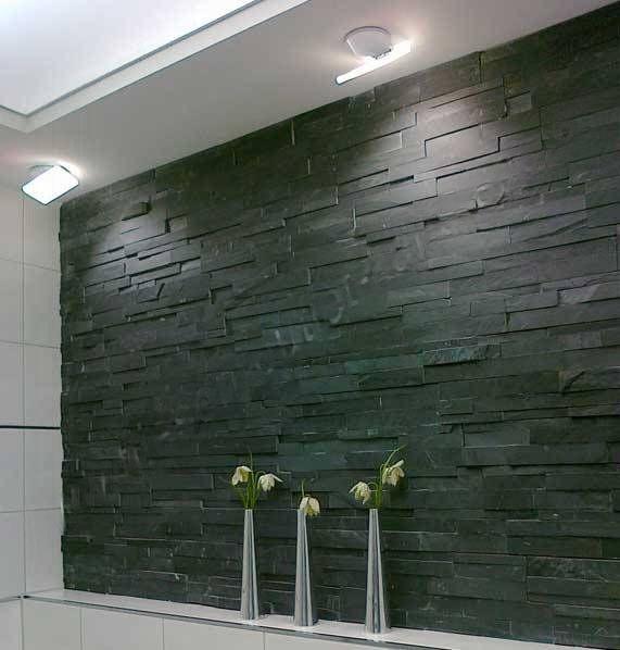 Naturstein Verblender Laja negro 18x50 cm