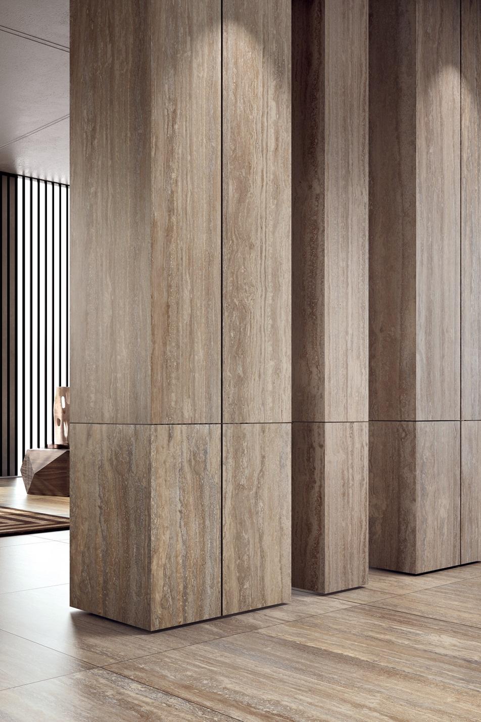 Kerlite 3plus Starlight 100x100x0,35 cm Travertino Classico smooth