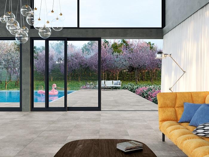 Grey Soul XL Format 90x90x2 cm R11 mid