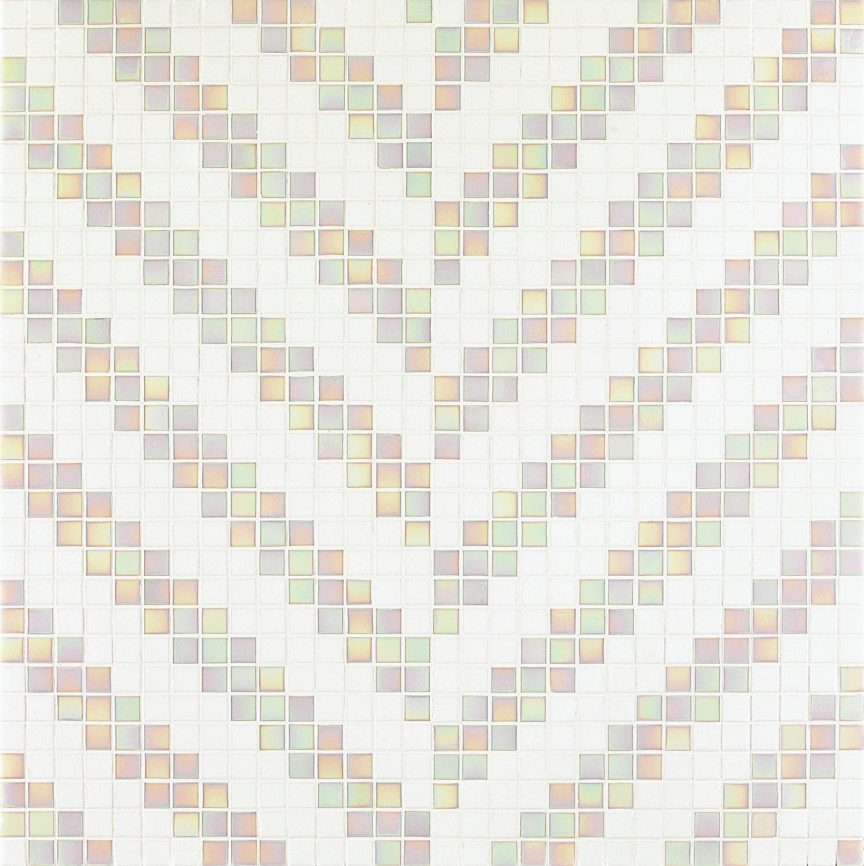 Bisazza Mischung Twill Bianco 2x2 cm inkl. Inst.-Kit