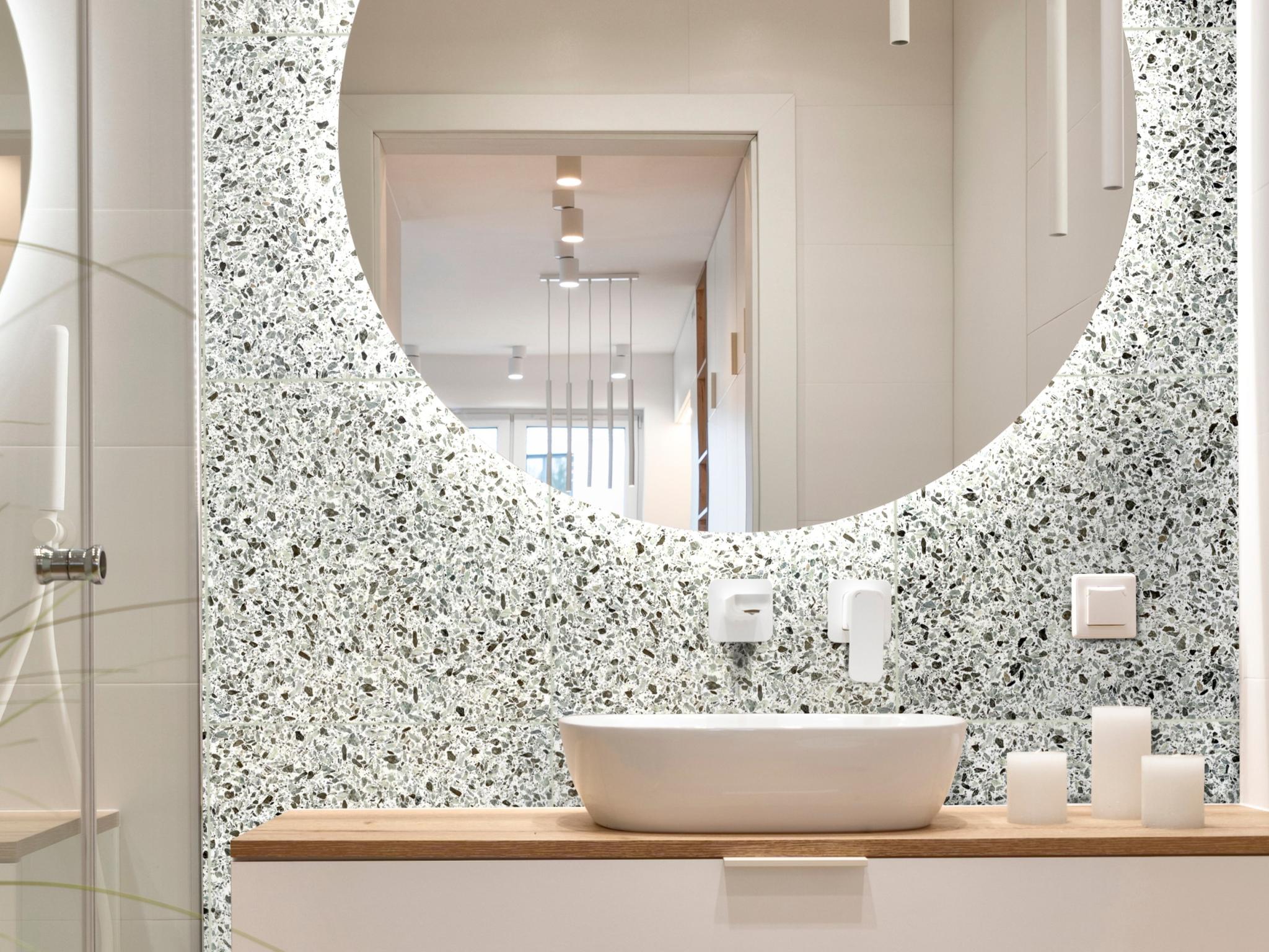 Revoir Paris Re-Bel Vert 60x60 cm Terrazzo-Optik R10            