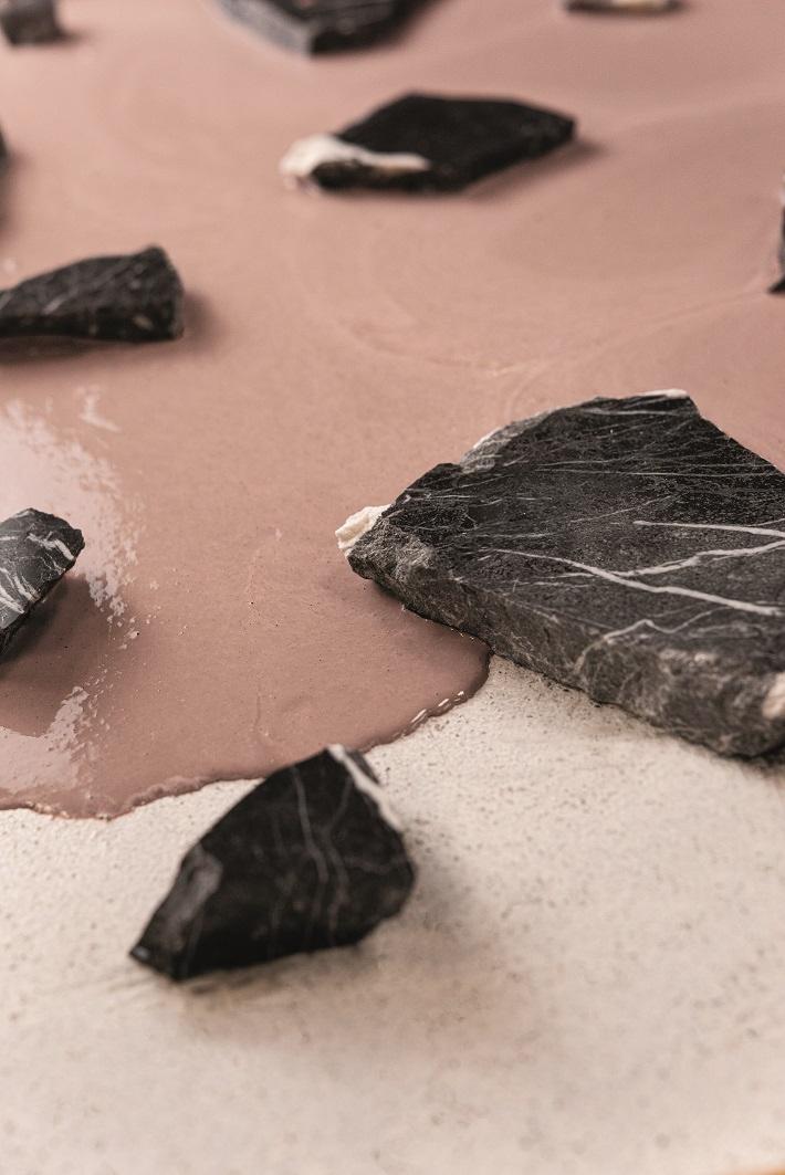 Ergon Medley Mosaik 3x3 cm Dark Grey Minimal Nat. rekt.