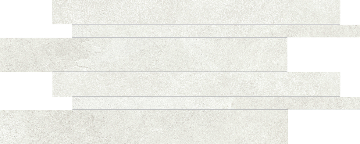 Ergon Cornerstone Evolution Slate Superwhite 30x60 cm Listelli Sfalsati 