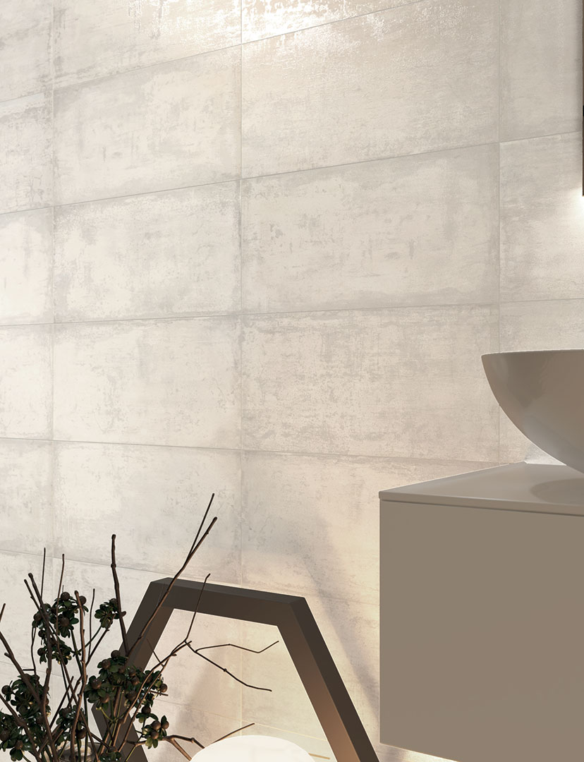 Castelvetro Materika Bianco 100x100 cm R10B Feinsteinzeug      