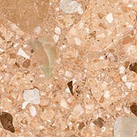 Vives Niza Einleger Bastia 4x4 cm rojizo für Achteck Fliese   