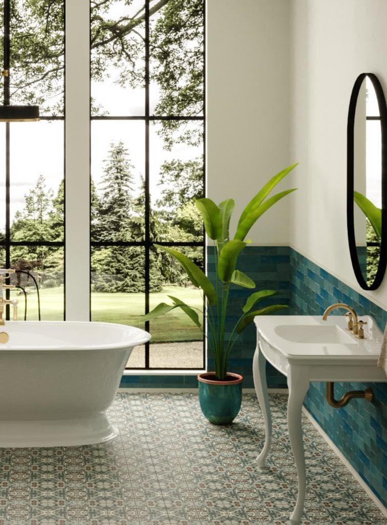 Revoir Paris Atelier Wall 6,2x25 cm Marine Mat