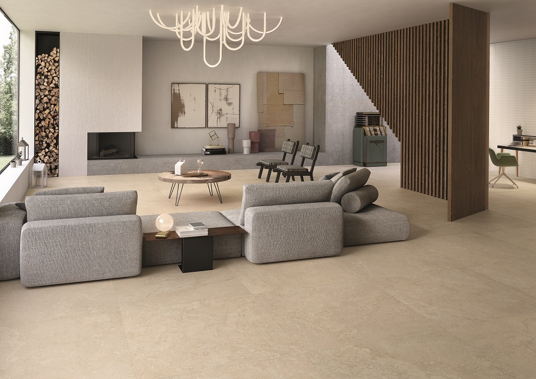 Emil MaPierre Beige Ancienne 120x120 cm Feinsteinzeug Tecnica R11B