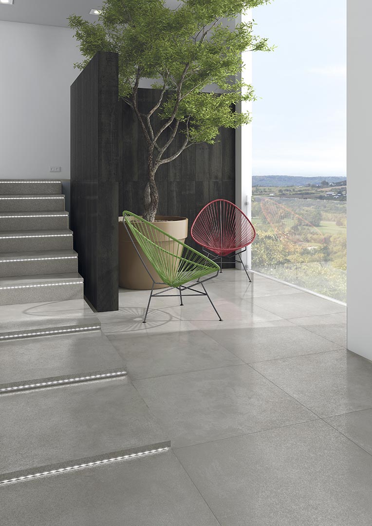 Vives Rift Cemento 80x80 cm anpoliert rektifiziert