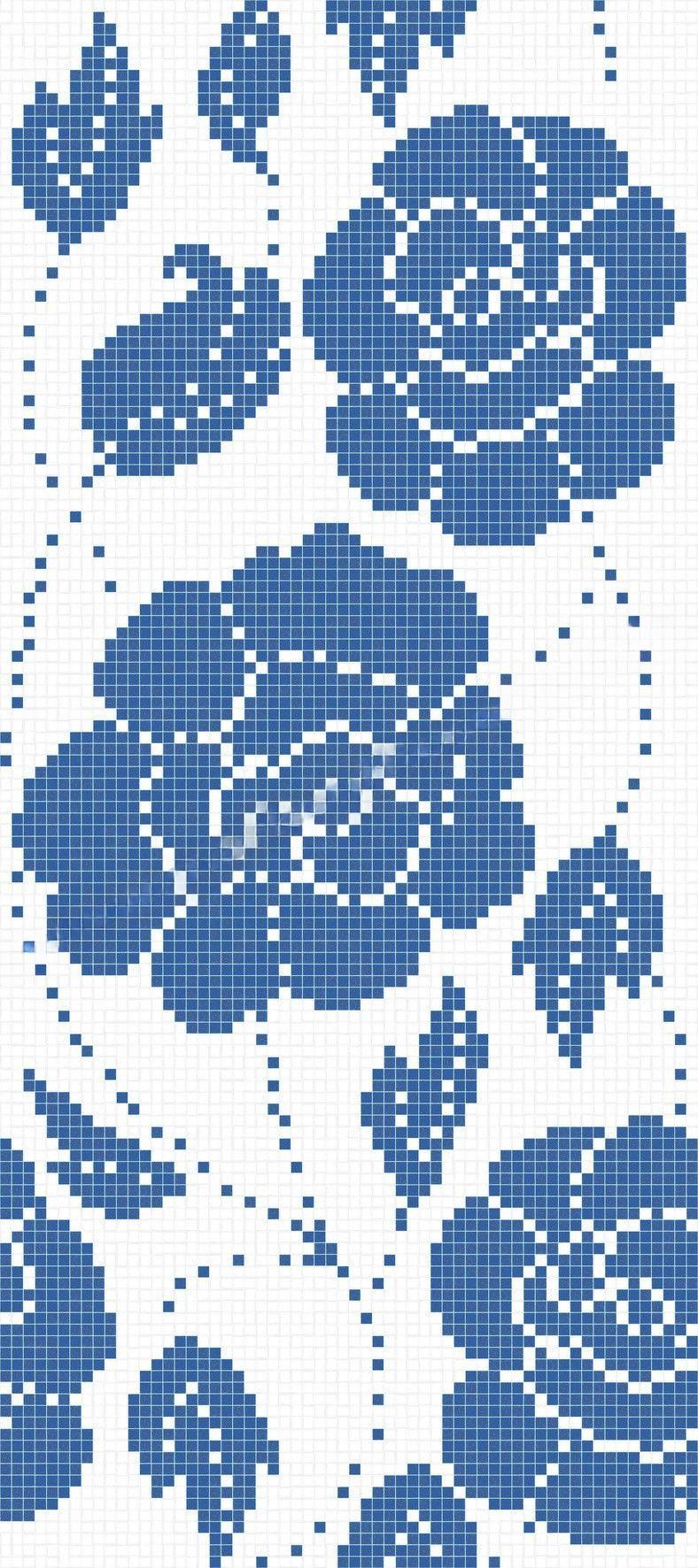 Bisazza Dekor Zante Bianco 129,4x291,2 cm