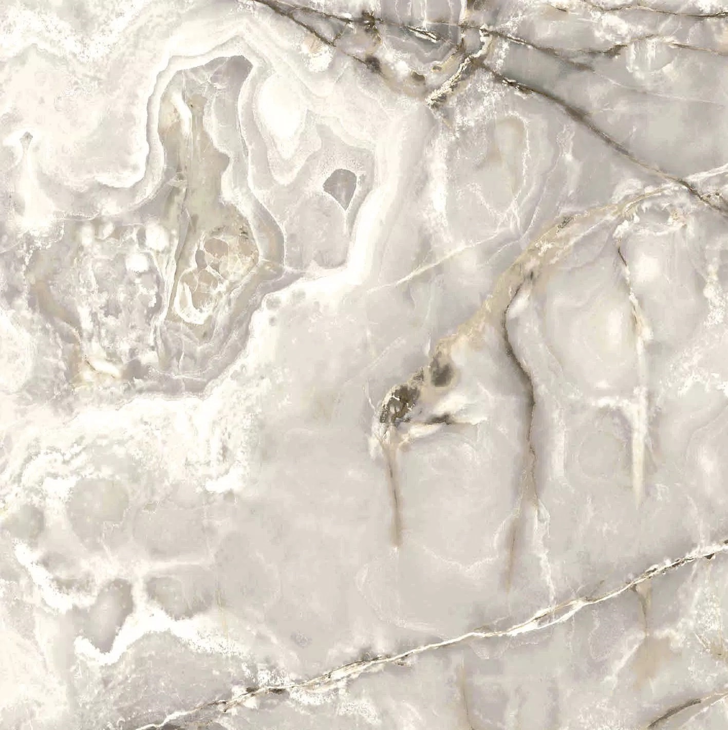 Florim Onyx&More White Blend 120x120x0,6 cm Magnum Feinsteinzeug Satin  
