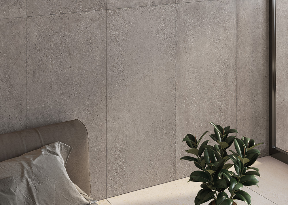 Castelvetro Konkrete Cenere 100x100 cm Feinsteinzeug Zementoptik R10B        