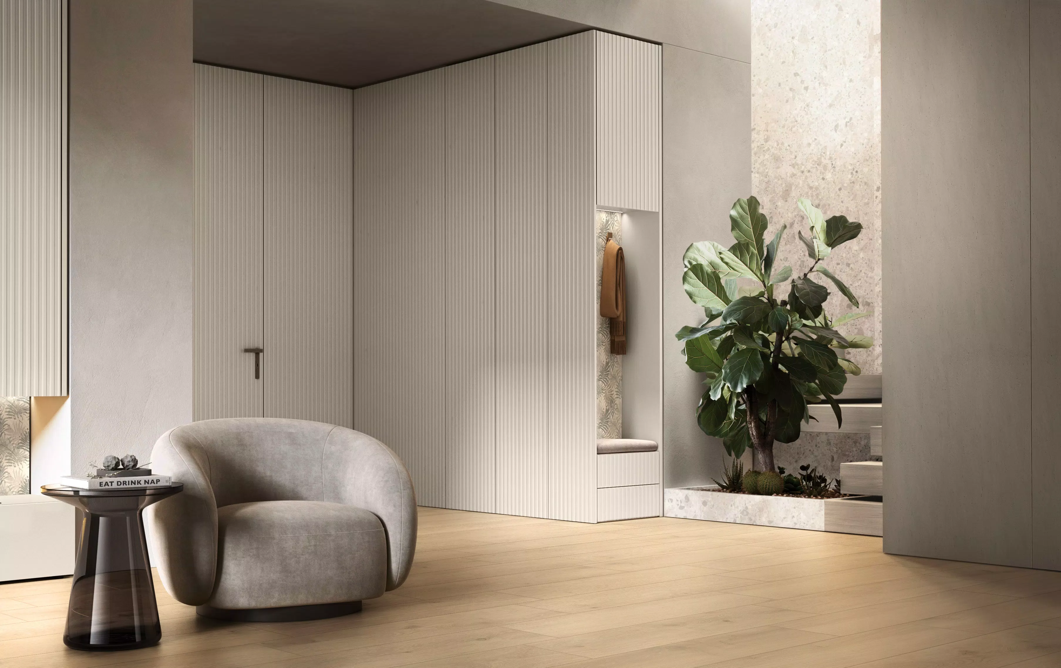 Florim Oaky Life Pure Oak 20x120x0,9 cm Feinsteinzeug Matte R10 