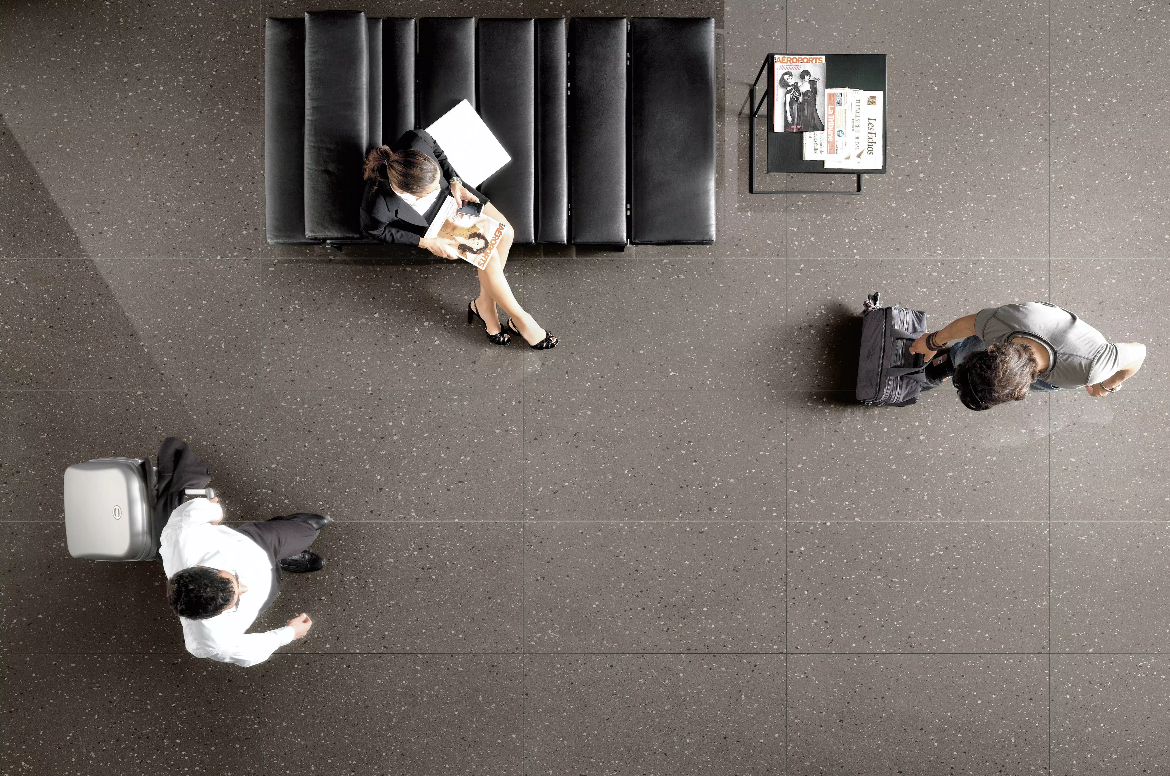 Florim Earthtech Flakes Fog Glossy 60x120x0,9 cm Feinsteinzeug 