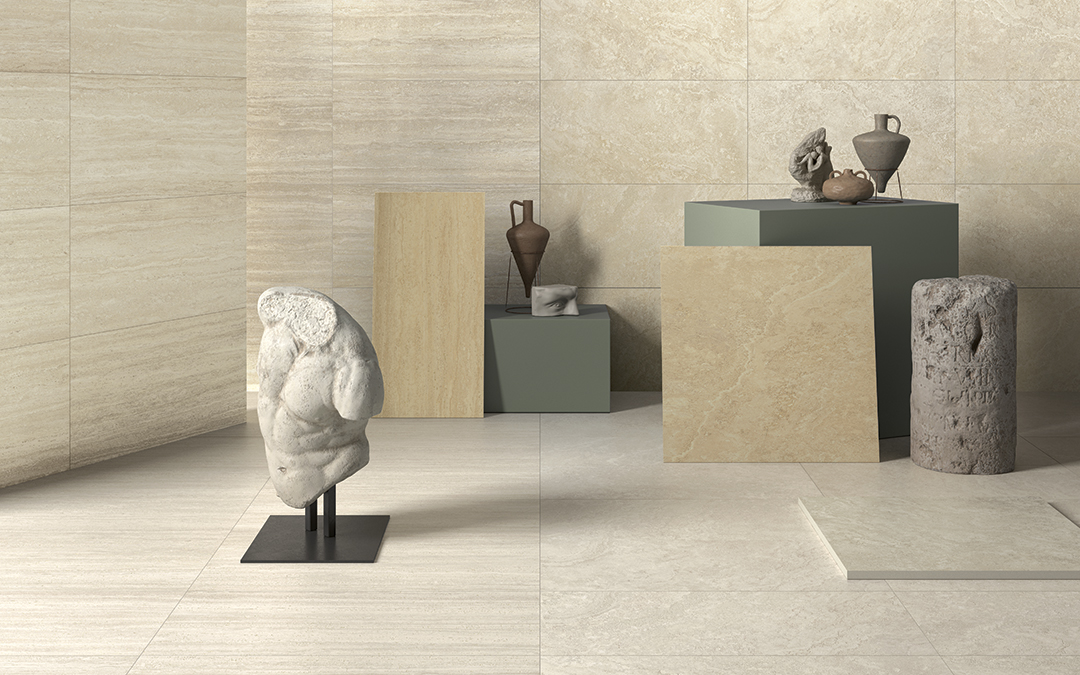 Castelvetro Firenze Beige 30x60 cm Travertin Feinsteinzeug R10B     