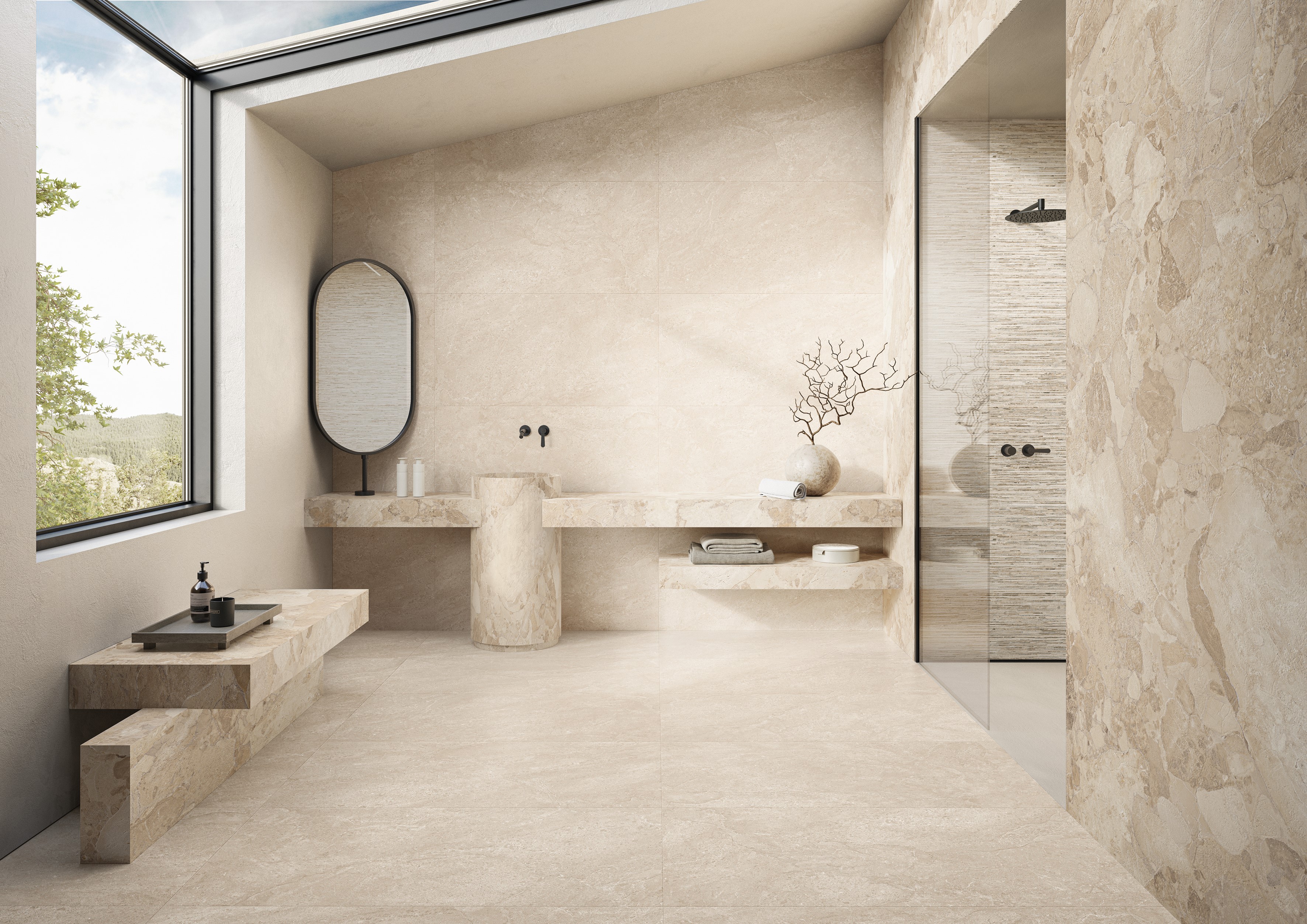 Ergon Matera Stone Neutra Beige 60x120x0,9 cm Silktech Plus R11B rektifiziert