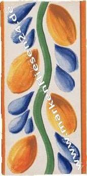 Bordüre 10x20 cm Nambroca mehrfarbig