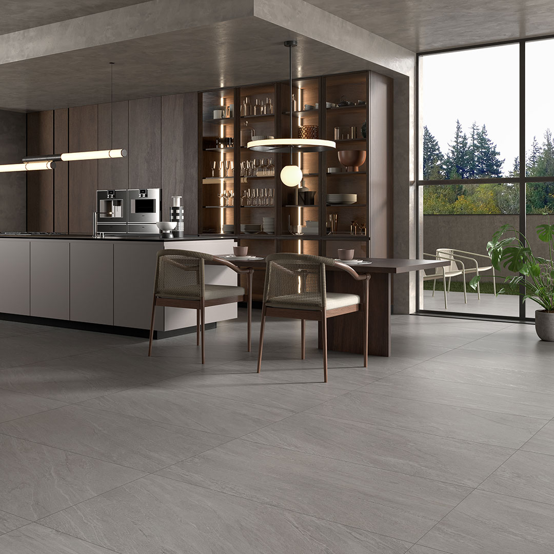 Castelvetro Wals Grigio 60x60 cm Naturale R10B Feinsteinzeug    
