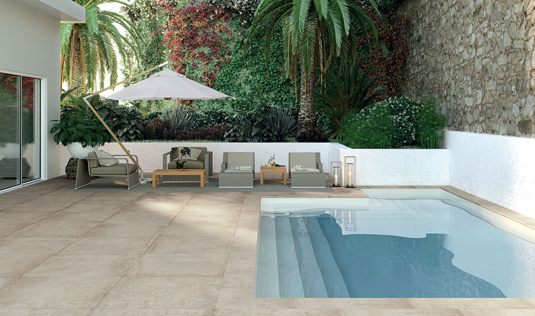 Castelvetro Materika Beige 100x100x2 cm Outfit 2.0 Grip R10C    