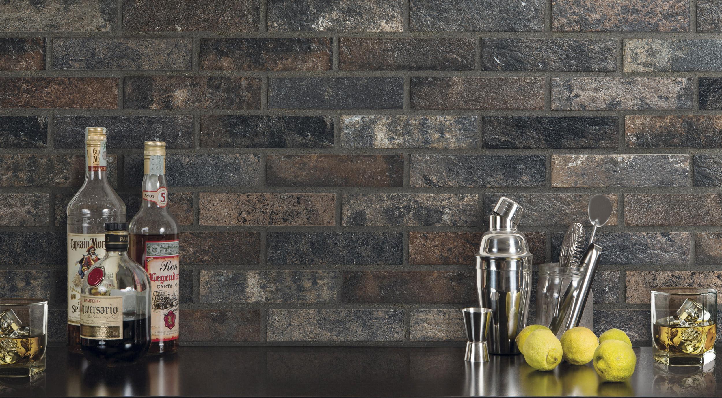 Rondine Bristol Brick 6x25 cm Ziegeloptik Dark