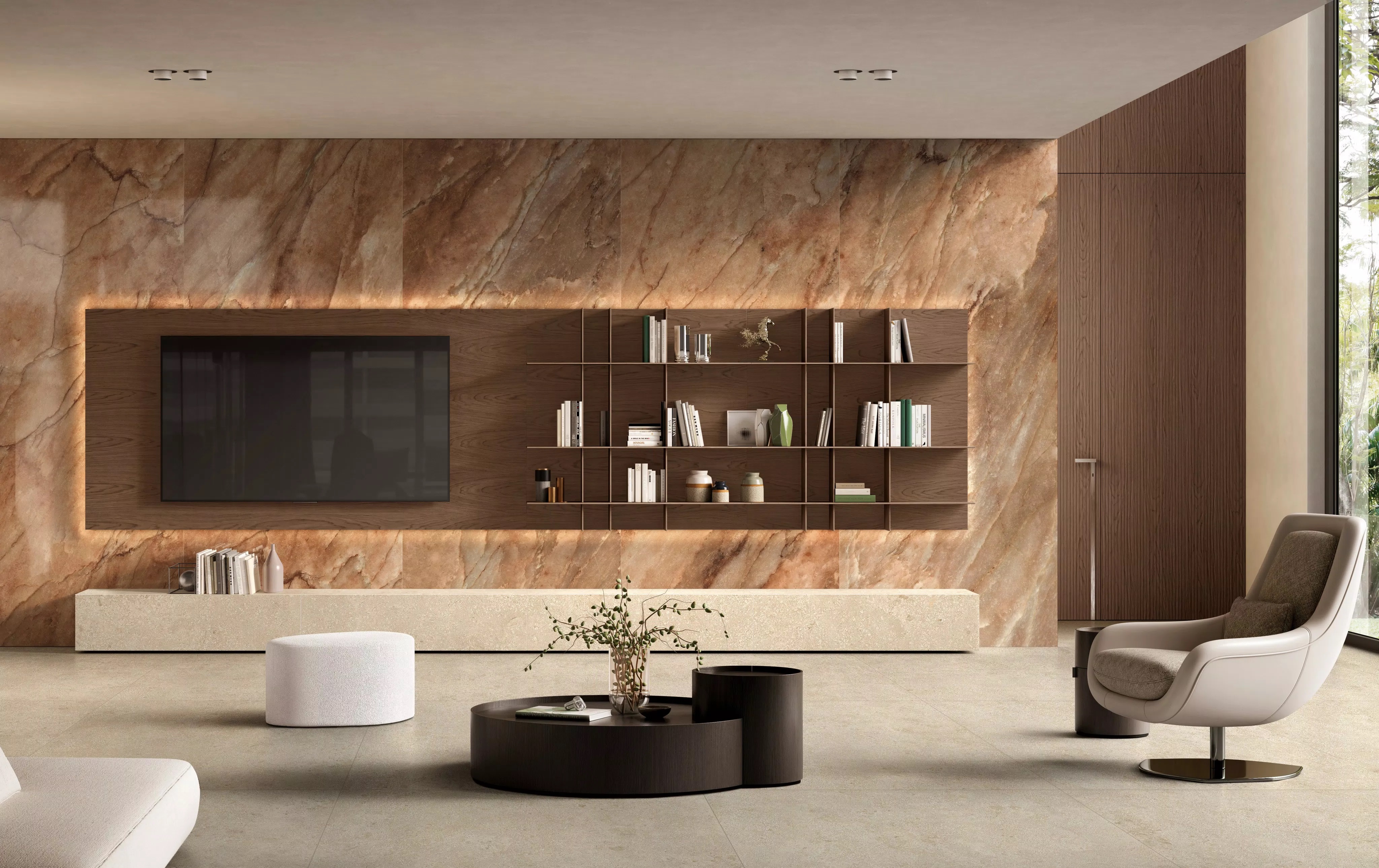 Florim Authentic Luxe Stone Montpellier 60X120x0,6 cm Magnum Feinsteinzeug Matte Leather  