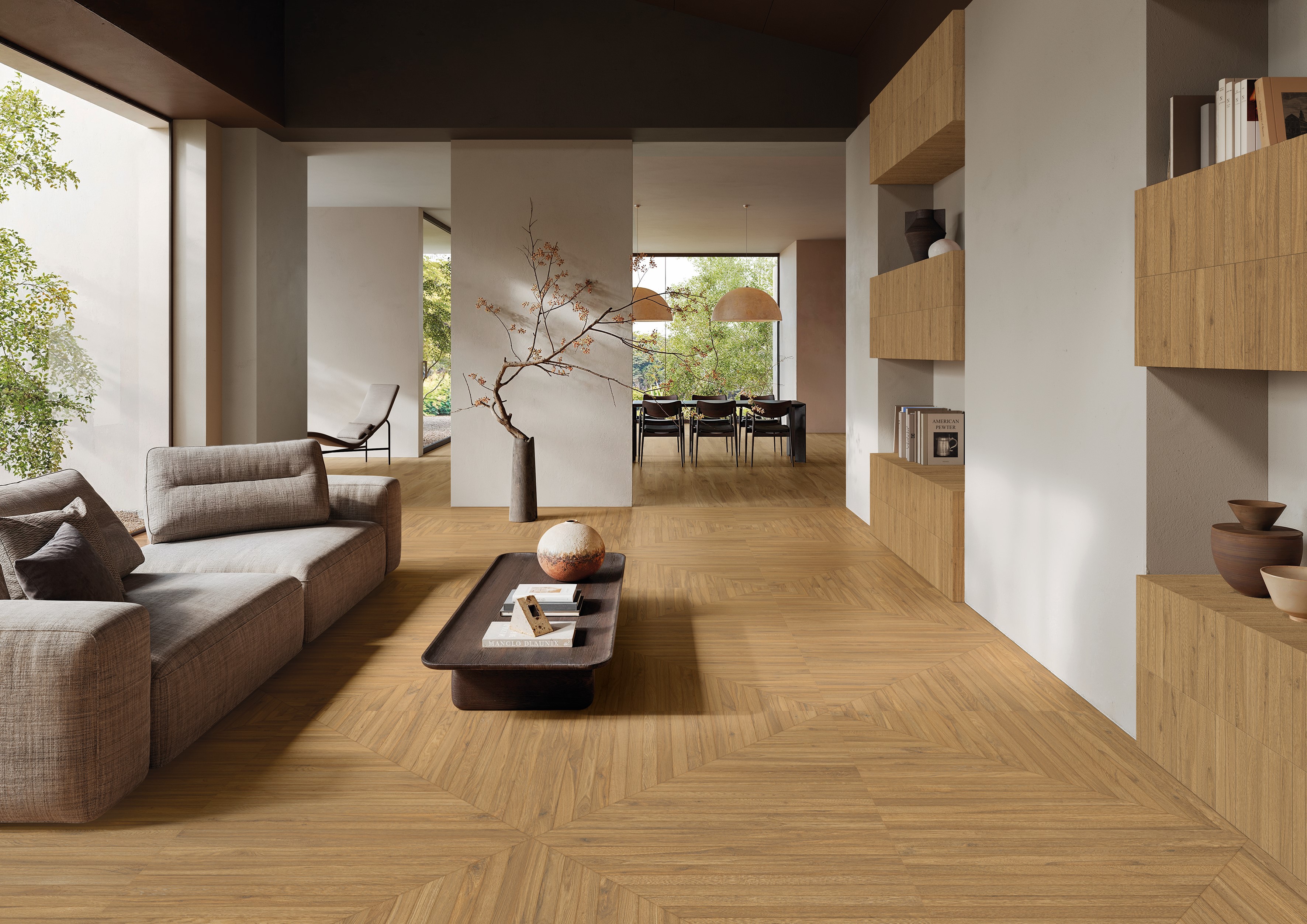 Emil Playwood Playtangram Intense Oak 100x100x0,9 cm Naturale R10B 