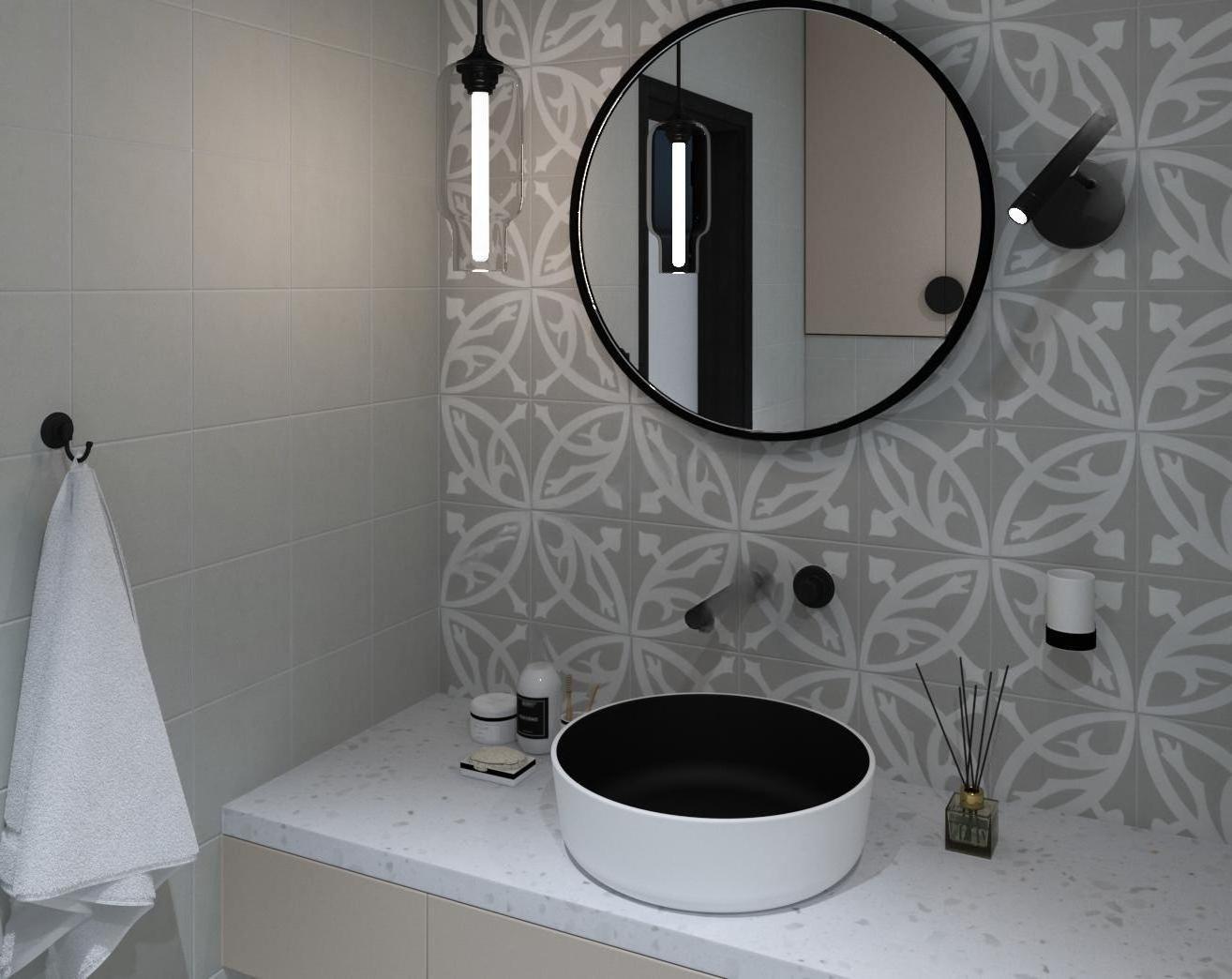 Revoir Paris La Madleine 20x20 cm Zelie Gris