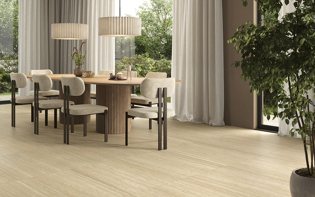 Castelvetro Firenze Beige 30x60 cm Travertin Feinsteinzeug R10B     