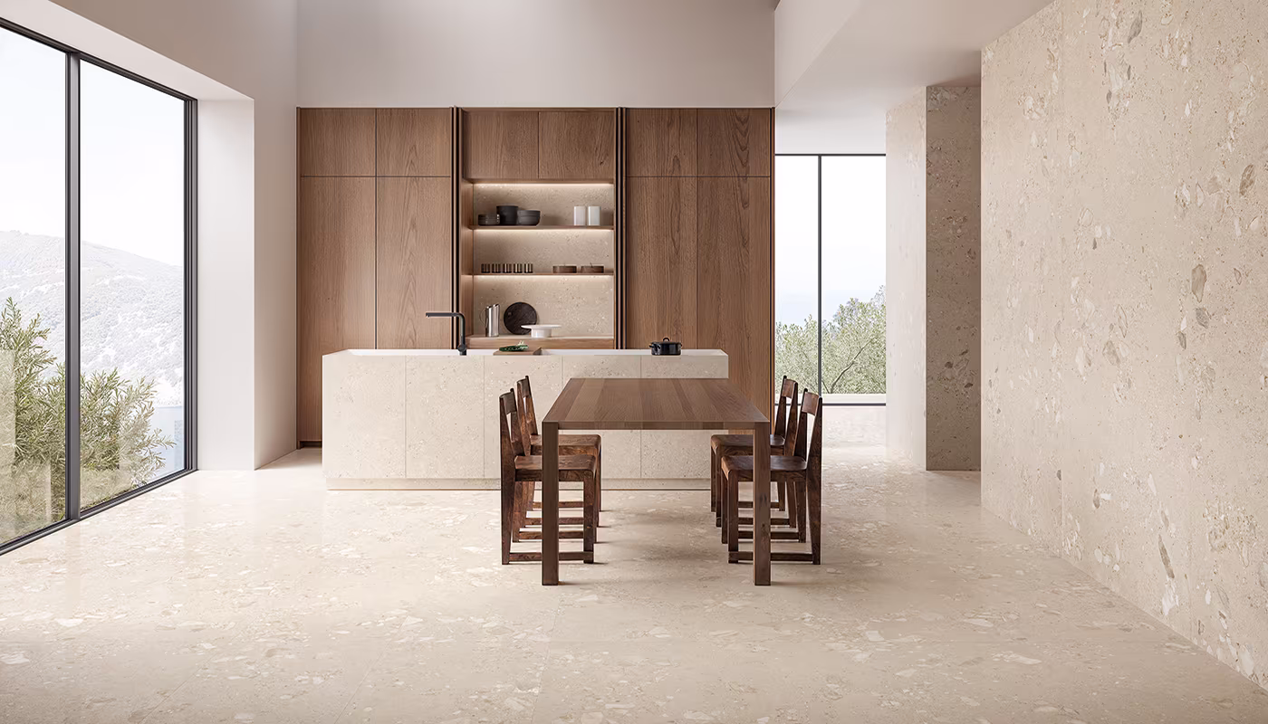 Ergon GemmaStone Sabbia Gemma Fine 120x120x0,9 cm Silktech R10B rekt.  