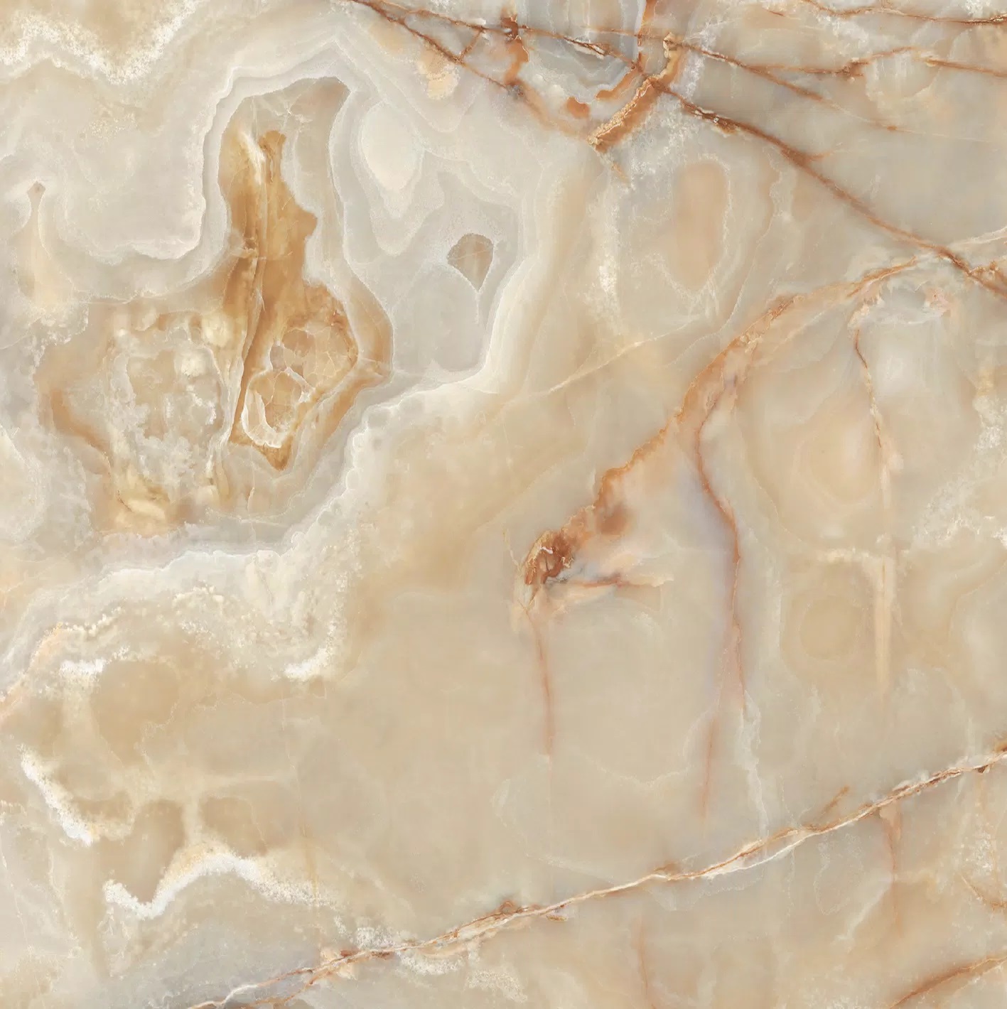 Florim Onyx&More Golden Onyx 120x120x0,6 cm Magnum Feinsteinzeug Glossy        