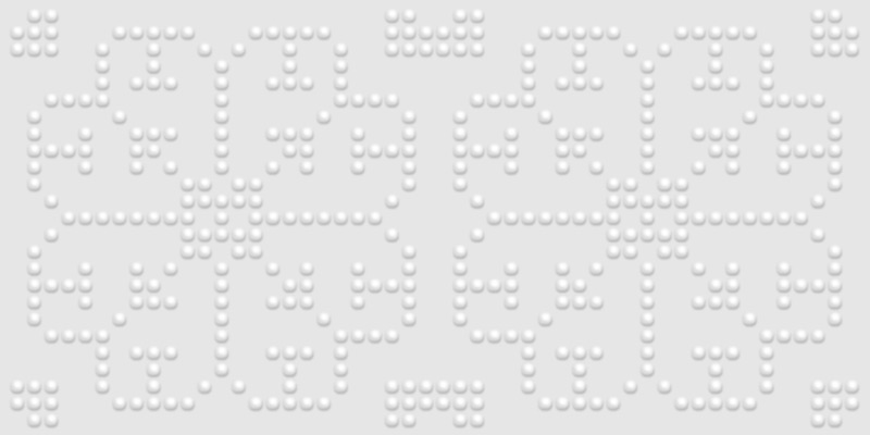 Vives Fatracci blanco 10x20 cm Relief-Dekor weiß glänzend