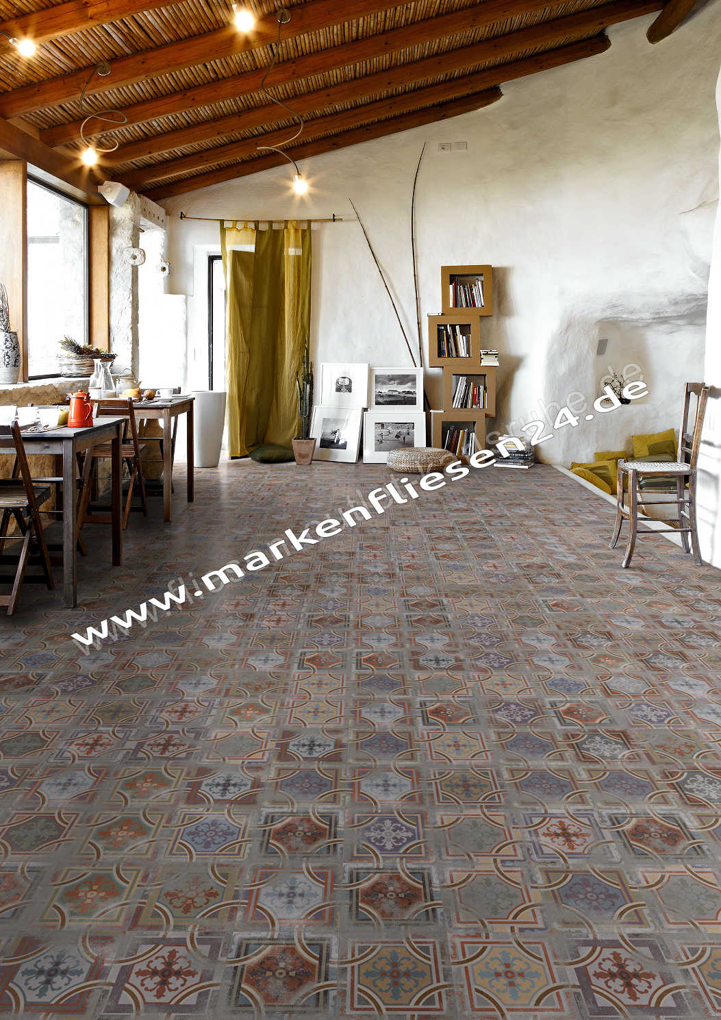 Vives 1900 Dekorfliese 20x20 cm Comillas mehrfarbig