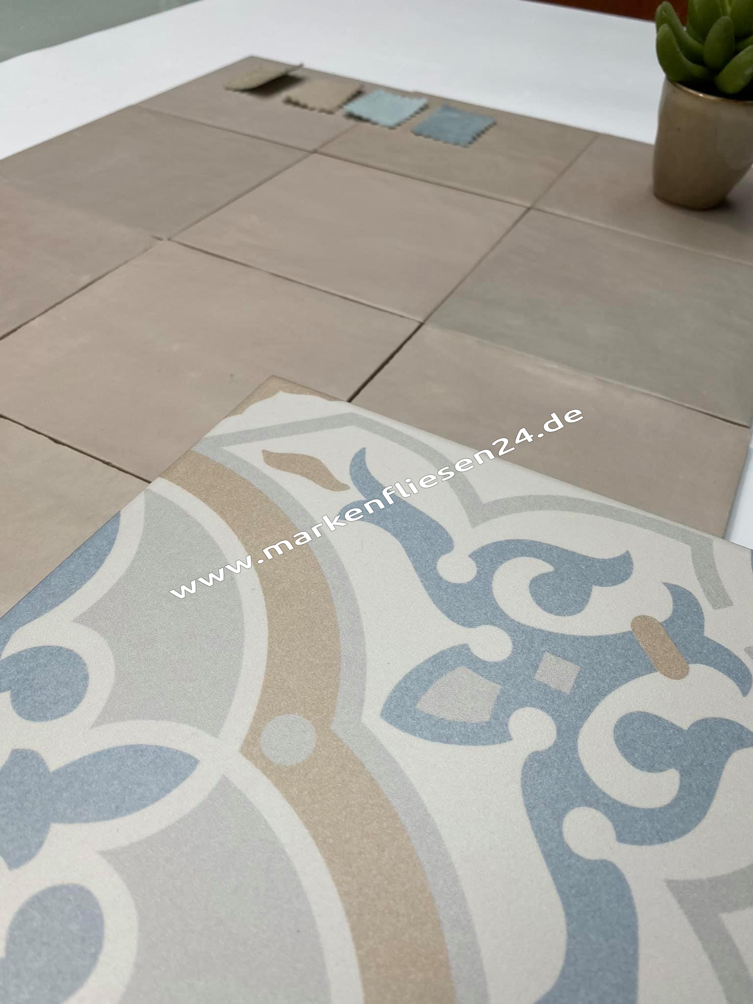 Revoir Paris Atelier Wall & Floor 14x14 cm taupe mat