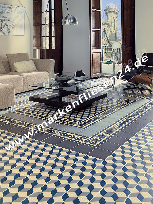 Vives 1900 - Steinzeugfliese 20x20 cm azul