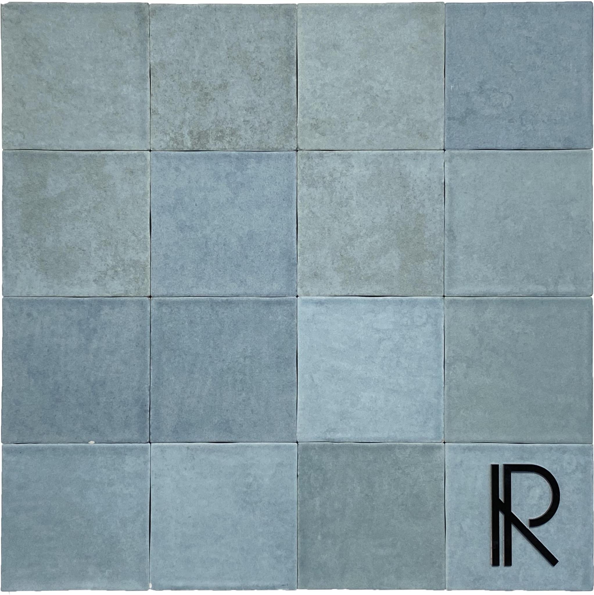 Revoir Paris Atelier Wall 10x10 cm Turquoise Mat