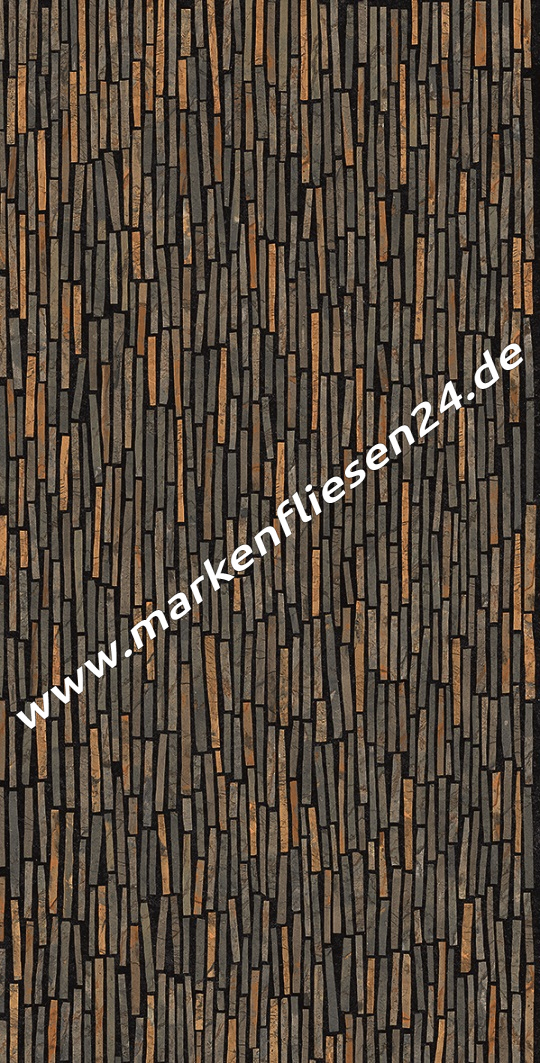 Emil Tele di Marmo Reloaded Battuto di listelli Fossil Brown Malevic Full Lapp. 60x120 cm