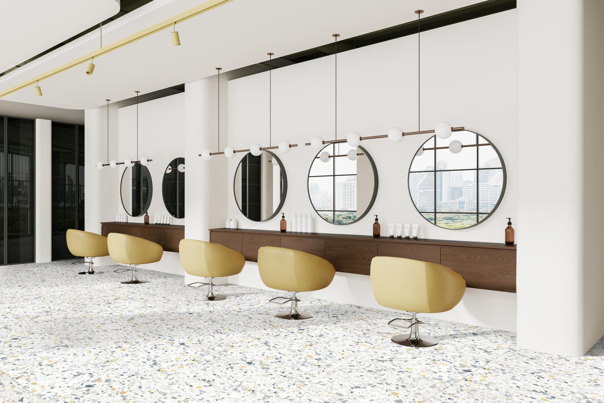 Revoir Paris Re-Bel Or 60x60 cm Terrazzo-Optik R10       